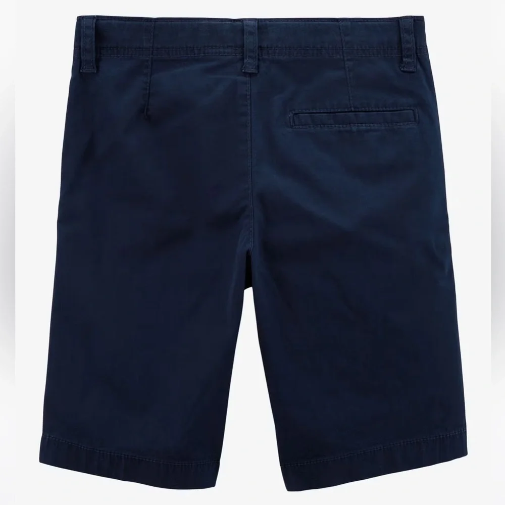 NWOT OshKosh B’gosh Adjustable Waistband Stretch Chino Uniform Shorts Size 8
